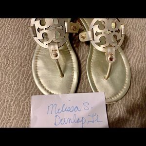 Tory Burch Miller sandals size 8 in Gold